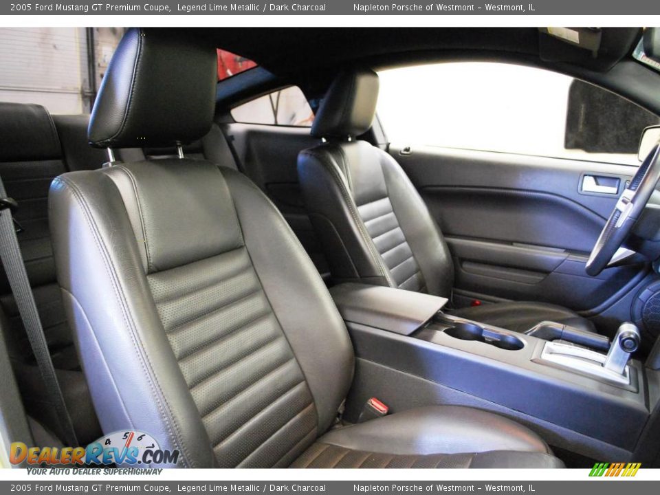 2005 Ford Mustang GT Premium Coupe Legend Lime Metallic / Dark Charcoal Photo #24