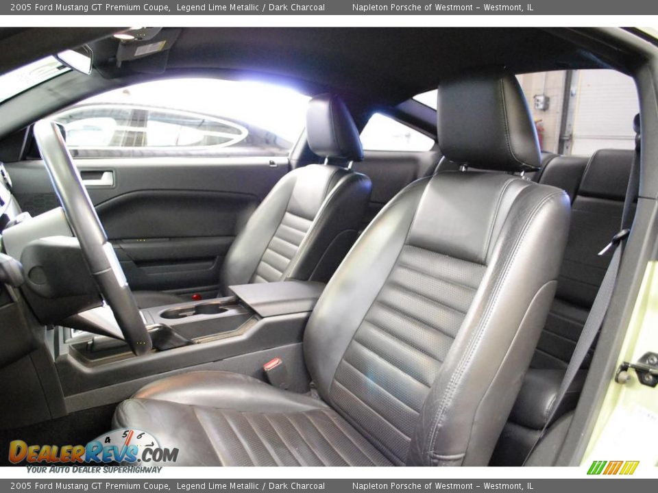 2005 Ford Mustang GT Premium Coupe Legend Lime Metallic / Dark Charcoal Photo #25