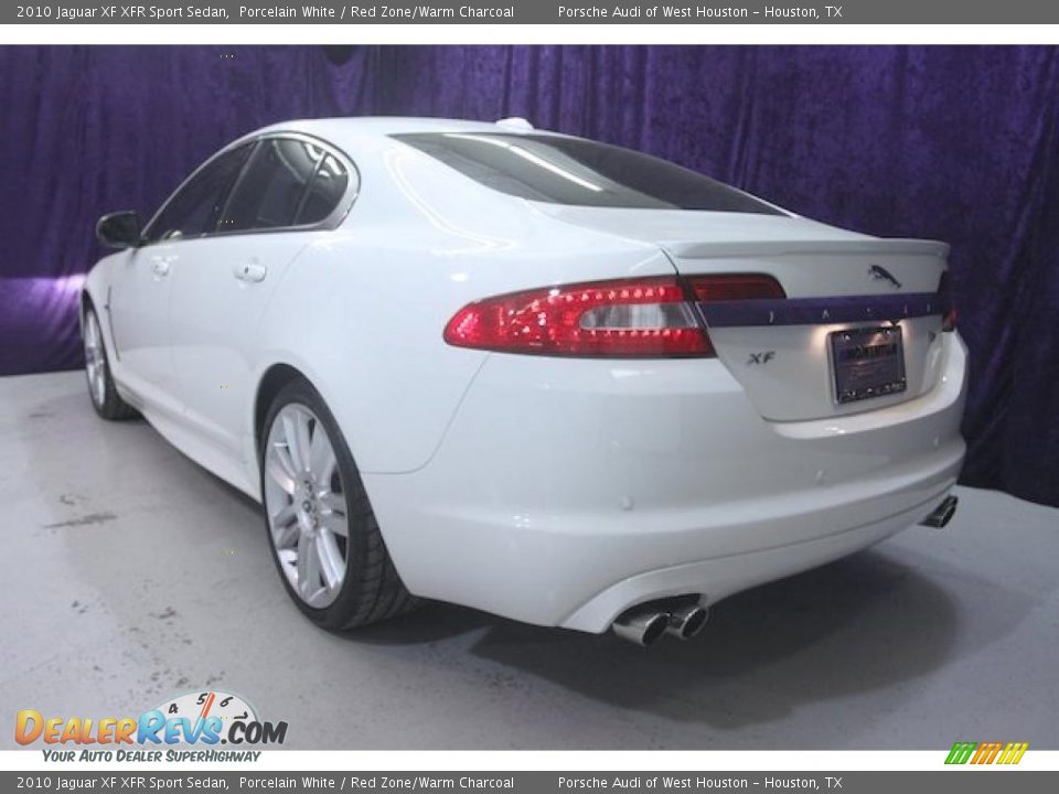 2010 Jaguar XF XFR Sport Sedan Porcelain White / Red Zone/Warm Charcoal Photo #4