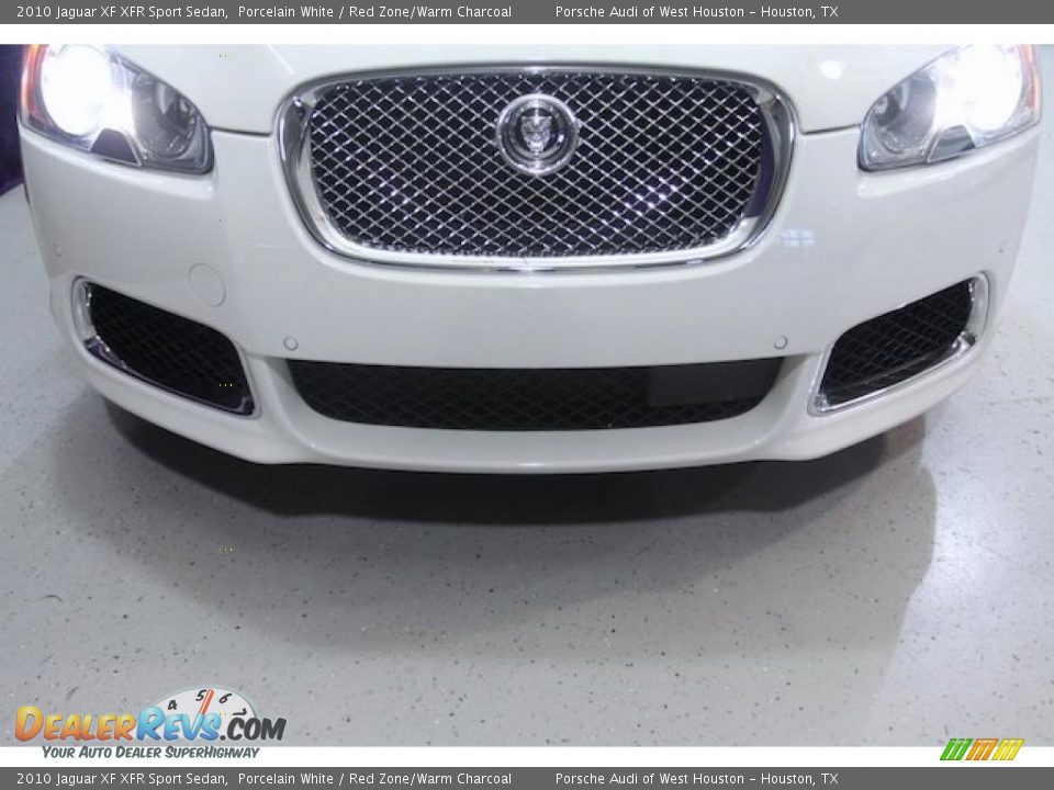 2010 Jaguar XF XFR Sport Sedan Porcelain White / Red Zone/Warm Charcoal Photo #9