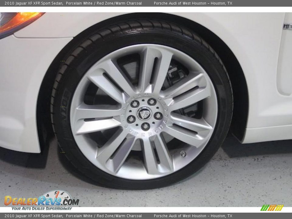 2010 Jaguar XF XFR Sport Sedan Porcelain White / Red Zone/Warm Charcoal Photo #11