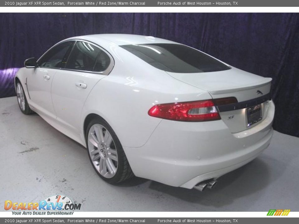 2010 Jaguar XF XFR Sport Sedan Porcelain White / Red Zone/Warm Charcoal Photo #14