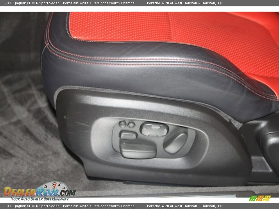 2010 Jaguar XF XFR Sport Sedan Porcelain White / Red Zone/Warm Charcoal Photo #24