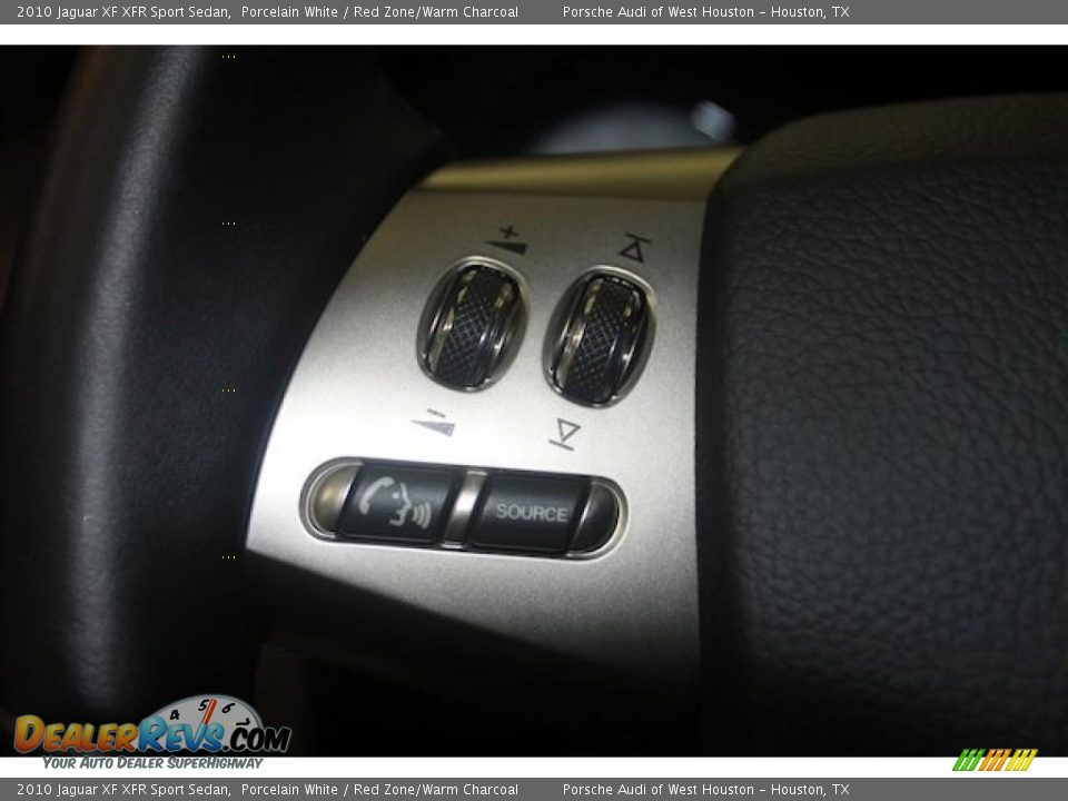 2010 Jaguar XF XFR Sport Sedan Porcelain White / Red Zone/Warm Charcoal Photo #26