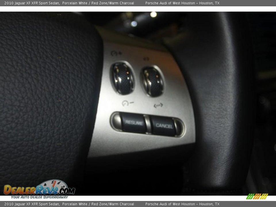 2010 Jaguar XF XFR Sport Sedan Porcelain White / Red Zone/Warm Charcoal Photo #27