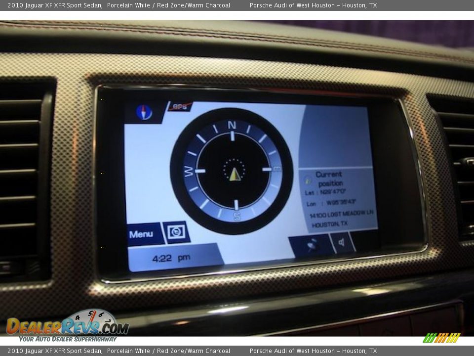 2010 Jaguar XF XFR Sport Sedan Porcelain White / Red Zone/Warm Charcoal Photo #28