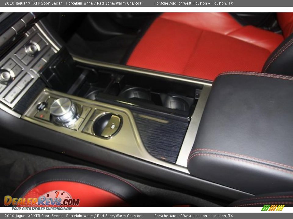 2010 Jaguar XF XFR Sport Sedan Porcelain White / Red Zone/Warm Charcoal Photo #31