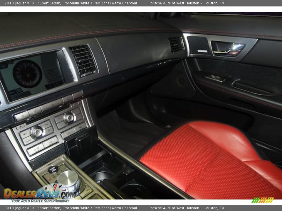 2010 Jaguar XF XFR Sport Sedan Porcelain White / Red Zone/Warm Charcoal Photo #32