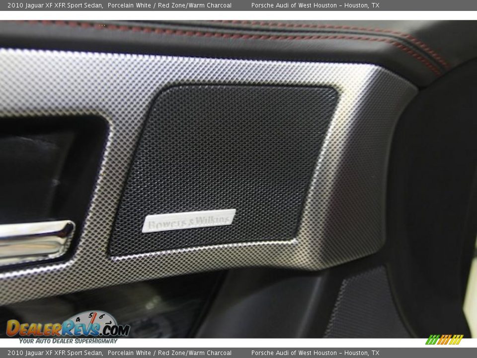 2010 Jaguar XF XFR Sport Sedan Porcelain White / Red Zone/Warm Charcoal Photo #34
