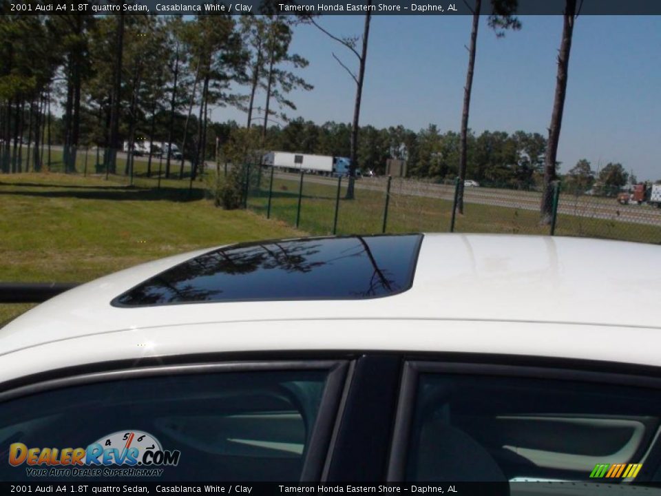 2001 Audi A4 1.8T quattro Sedan Casablanca White / Clay Photo #16