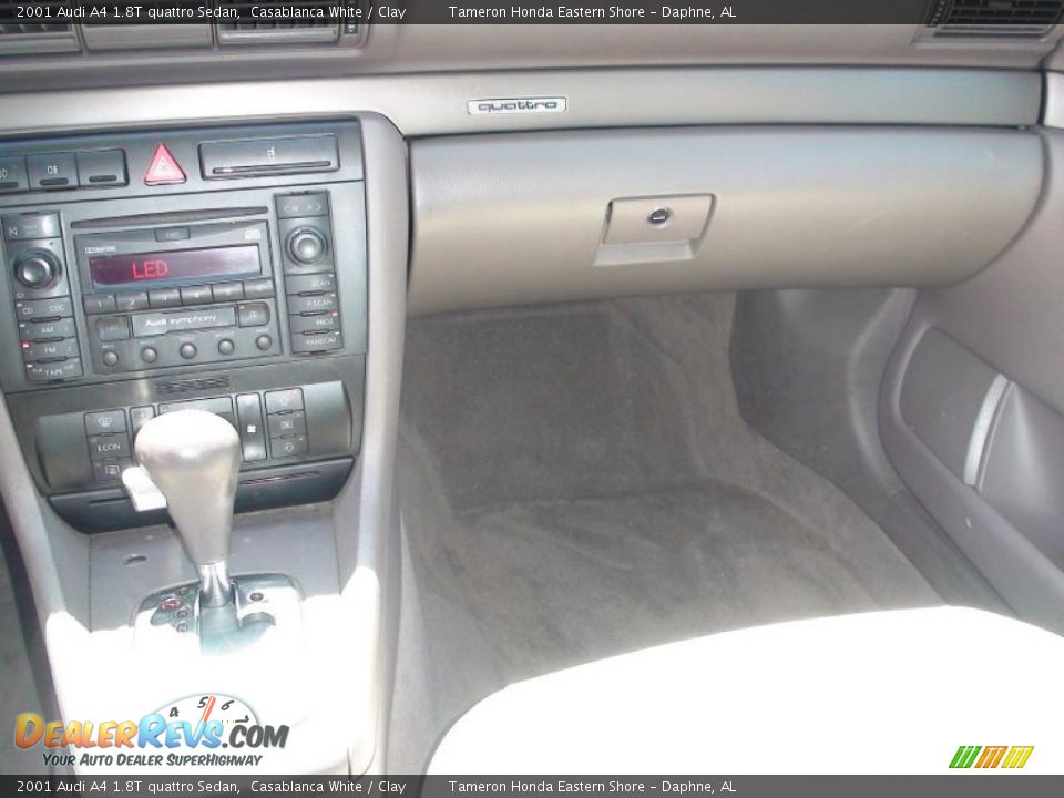 2001 Audi A4 1.8T quattro Sedan Casablanca White / Clay Photo #22
