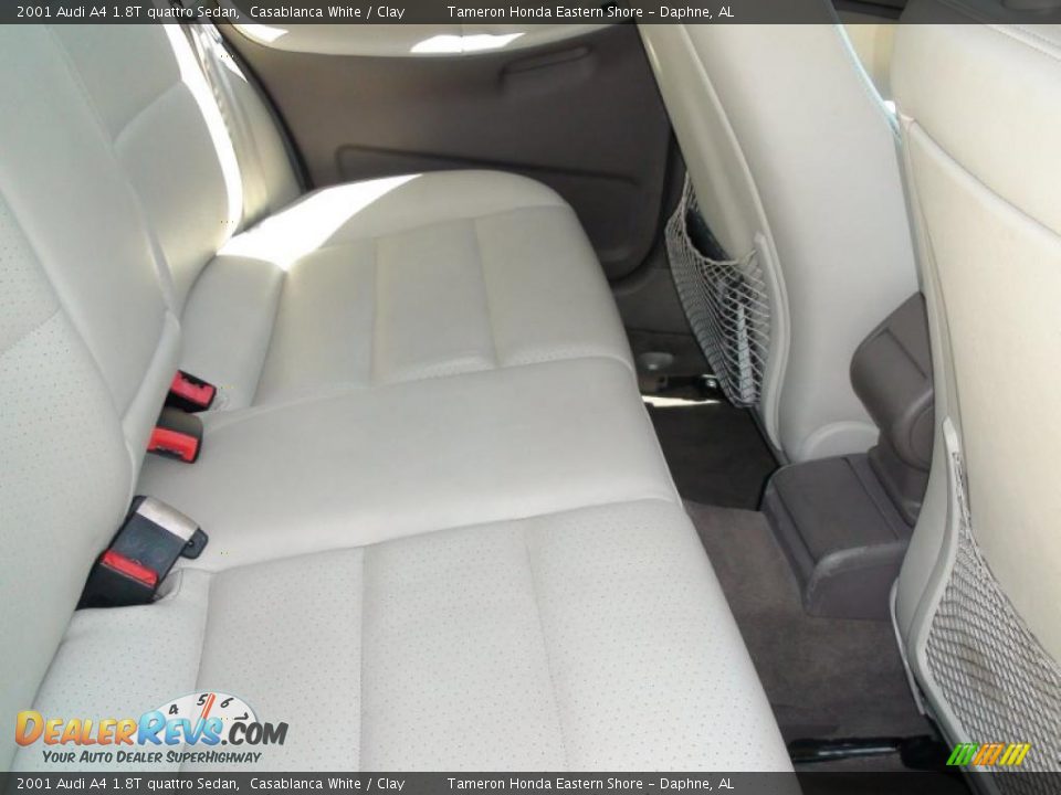 2001 Audi A4 1.8T quattro Sedan Casablanca White / Clay Photo #27