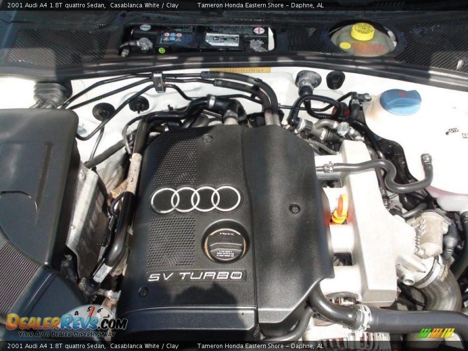 2001 Audi A4 1.8T quattro Sedan Casablanca White / Clay Photo #29