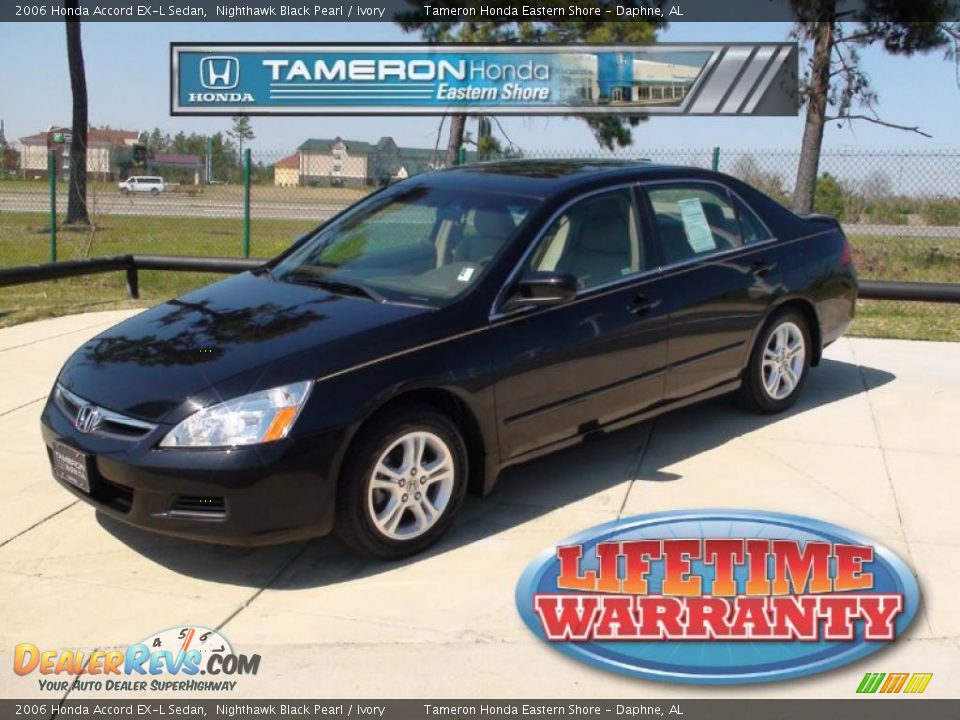 2006 Honda Accord EX-L Sedan Nighthawk Black Pearl / Ivory Photo #1