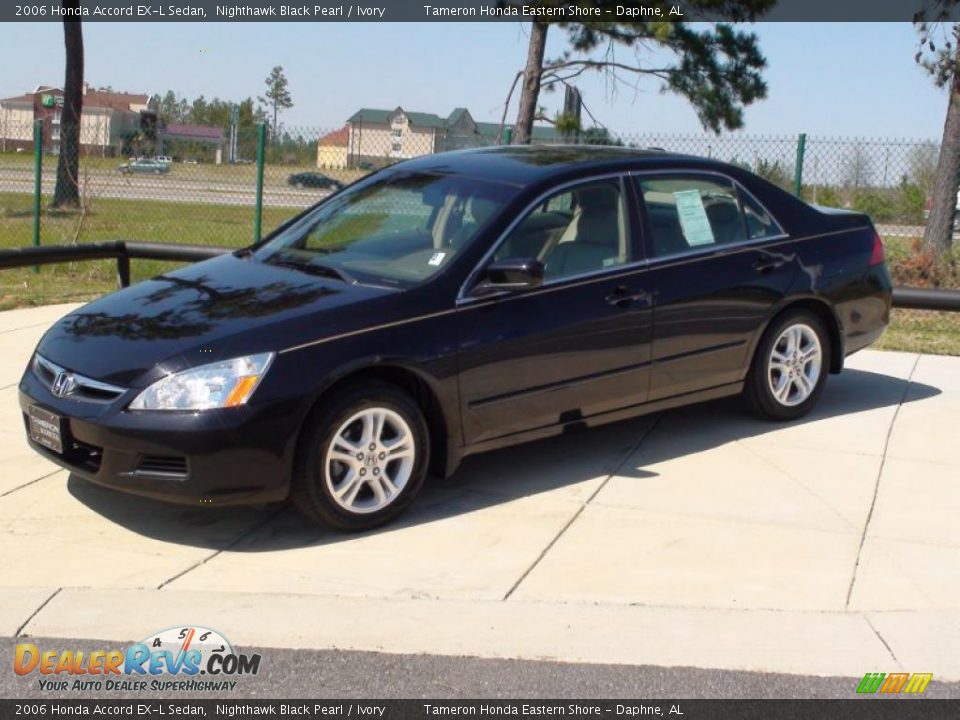 2006 Honda Accord EX-L Sedan Nighthawk Black Pearl / Ivory Photo #3