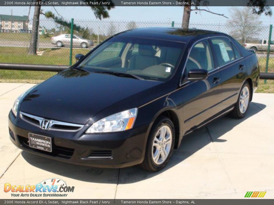 2006 Honda Accord EX-L Sedan Nighthawk Black Pearl / Ivory Photo #4