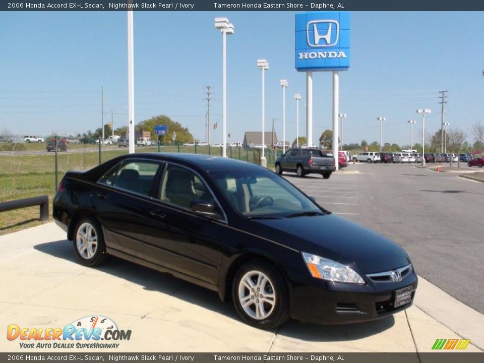 2006 Honda Accord EX-L Sedan Nighthawk Black Pearl / Ivory Photo #7