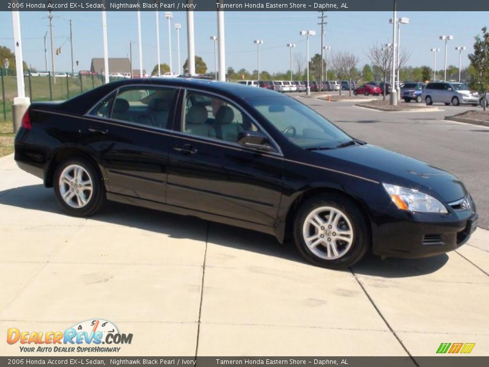 2006 Honda Accord EX-L Sedan Nighthawk Black Pearl / Ivory Photo #8