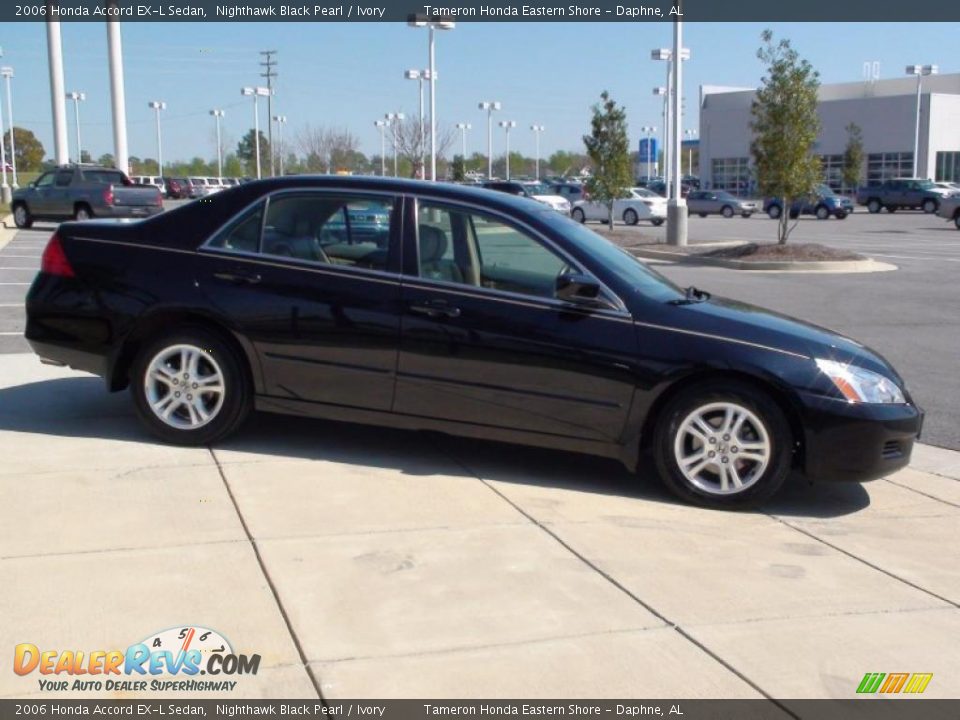 2006 Honda Accord EX-L Sedan Nighthawk Black Pearl / Ivory Photo #9