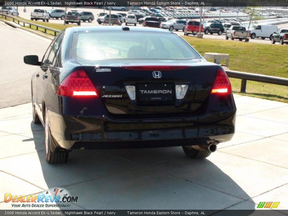 2006 Honda Accord EX-L Sedan Nighthawk Black Pearl / Ivory Photo #12