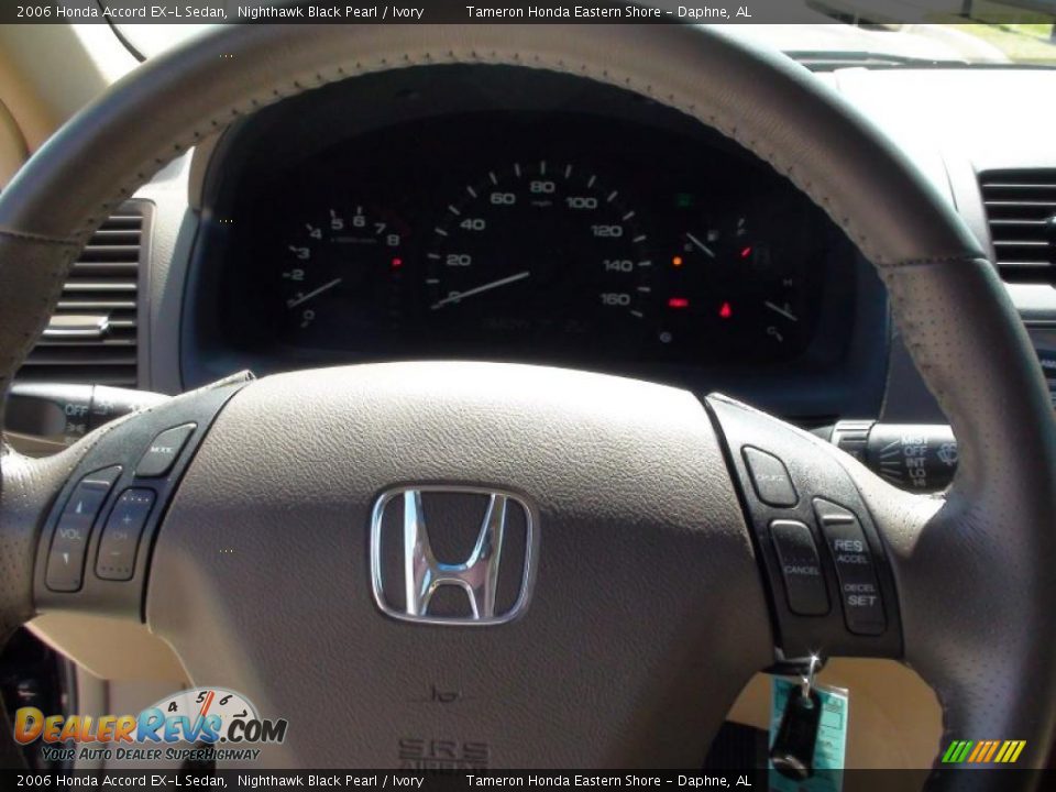 2006 Honda Accord EX-L Sedan Nighthawk Black Pearl / Ivory Photo #21