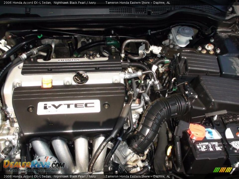 2006 Honda Accord EX-L Sedan Nighthawk Black Pearl / Ivory Photo #32