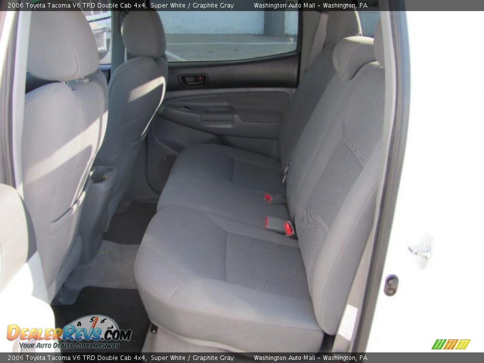 2006 Toyota Tacoma V6 TRD Double Cab 4x4 Super White / Graphite Gray Photo #11