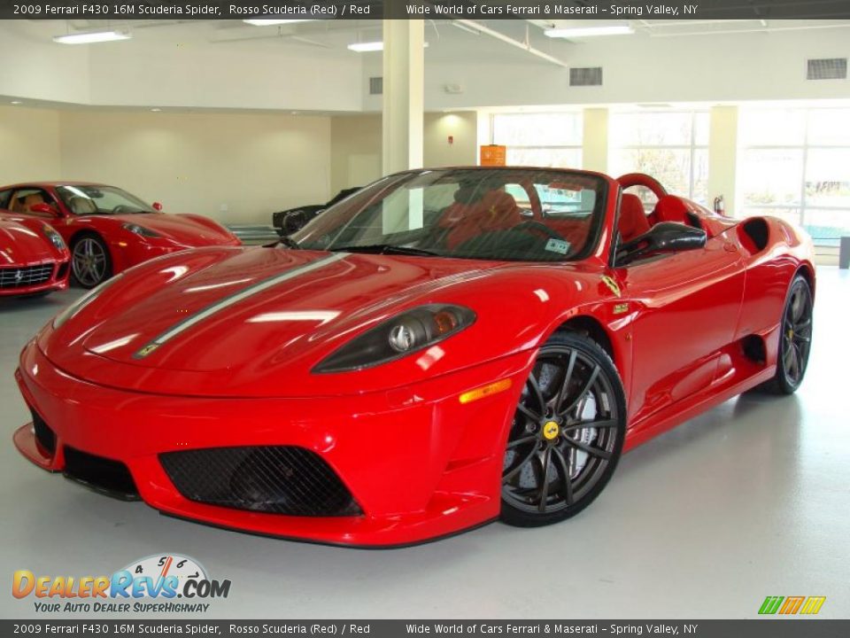 2009 Ferrari F430 16M Scuderia Spider Rosso Scuderia (Red) / Red Photo #1