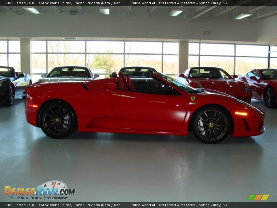 2009 Ferrari F430 16M Scuderia Spider Rosso Scuderia (Red) / Red Photo #5