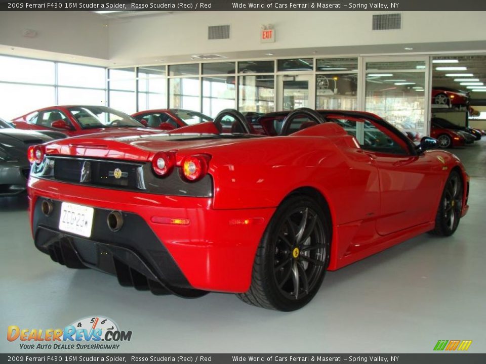 2009 Ferrari F430 16M Scuderia Spider Rosso Scuderia (Red) / Red Photo #6