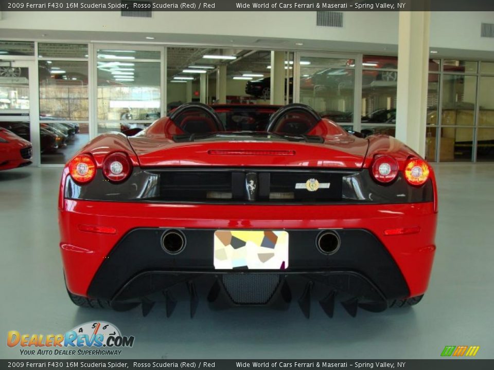 2009 Ferrari F430 16M Scuderia Spider Rosso Scuderia (Red) / Red Photo #7