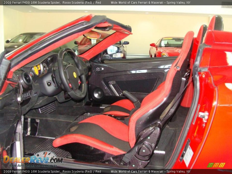 2009 Ferrari F430 16M Scuderia Spider Rosso Scuderia (Red) / Red Photo #11