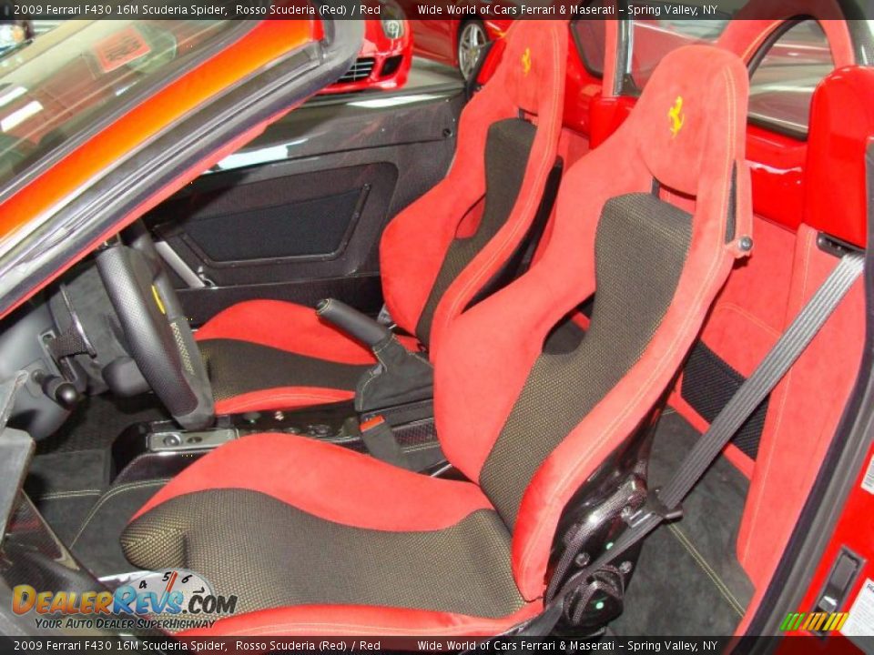 2009 Ferrari F430 16M Scuderia Spider Rosso Scuderia (Red) / Red Photo #12