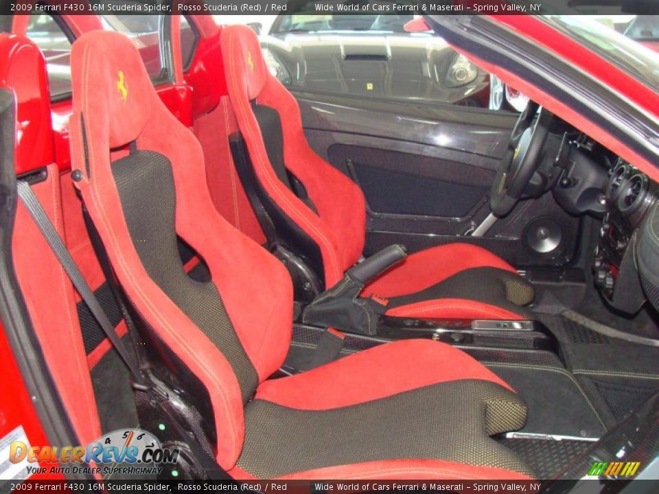 2009 Ferrari F430 16M Scuderia Spider Rosso Scuderia (Red) / Red Photo #13