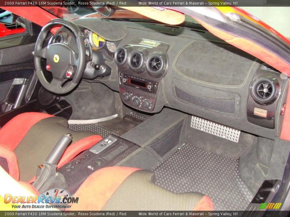 2009 Ferrari F430 16M Scuderia Spider Rosso Scuderia (Red) / Red Photo #14