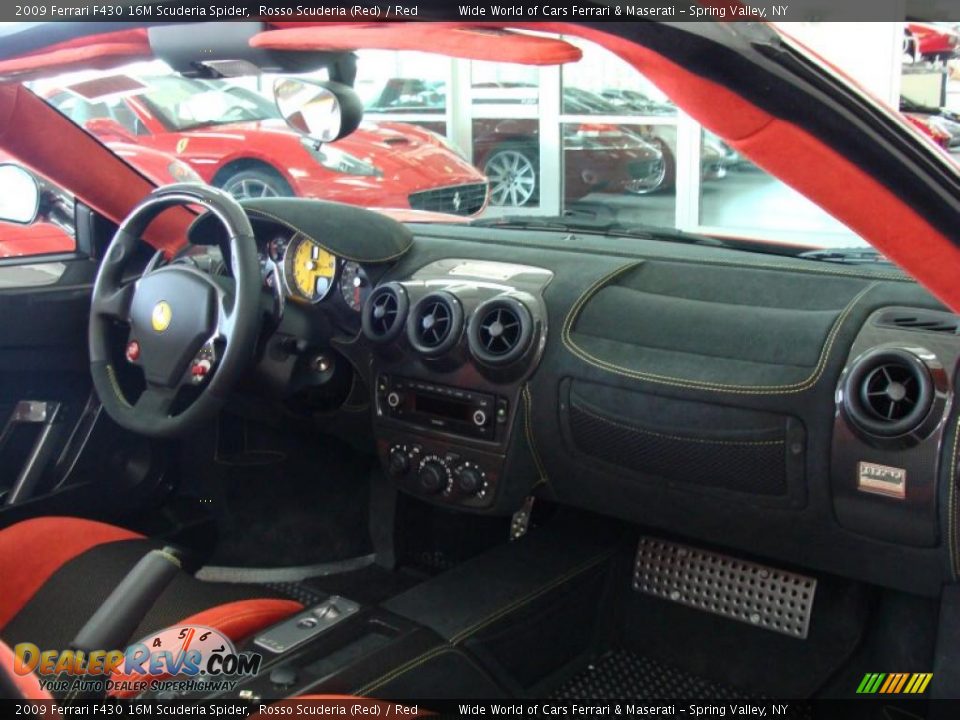 2009 Ferrari F430 16M Scuderia Spider Rosso Scuderia (Red) / Red Photo #15