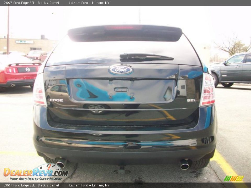 2007 Ford Edge SEL Black / Camel Photo #15