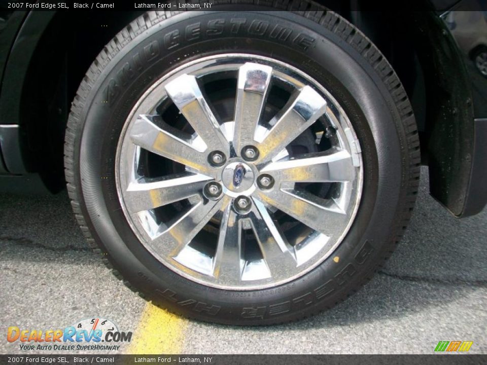 2007 Ford Edge SEL Black / Camel Photo #16