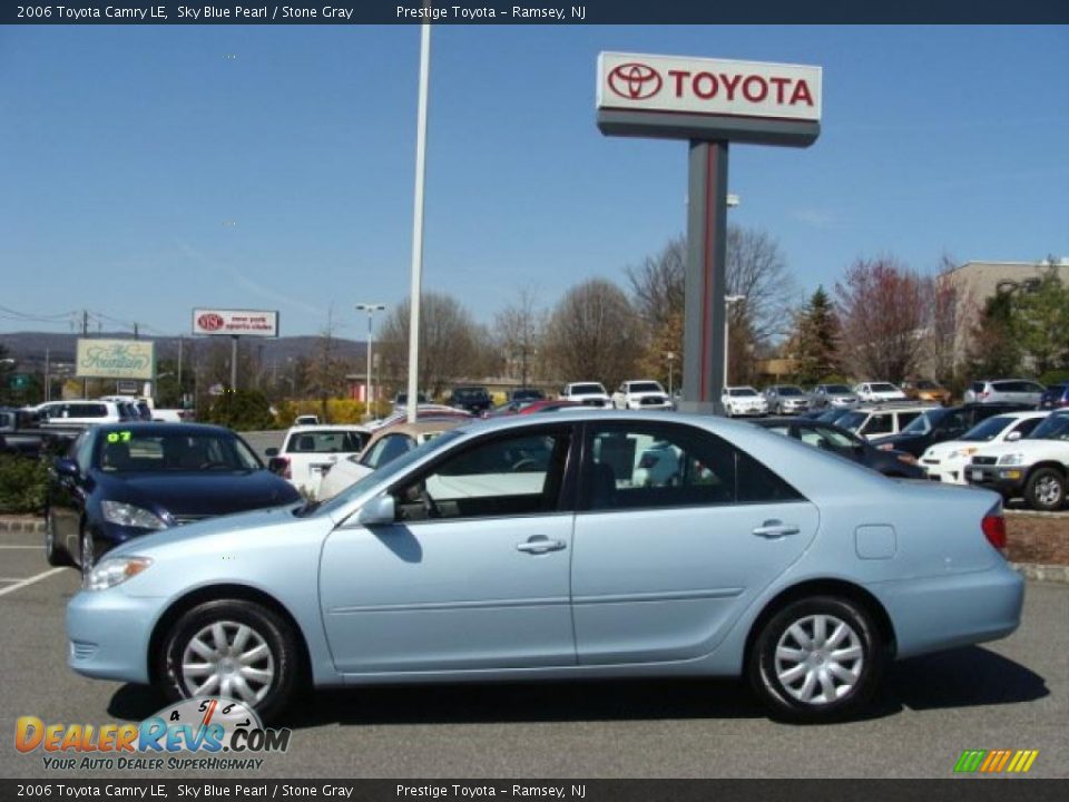 2006 Toyota Camry LE Sky Blue Pearl / Stone Gray Photo #3