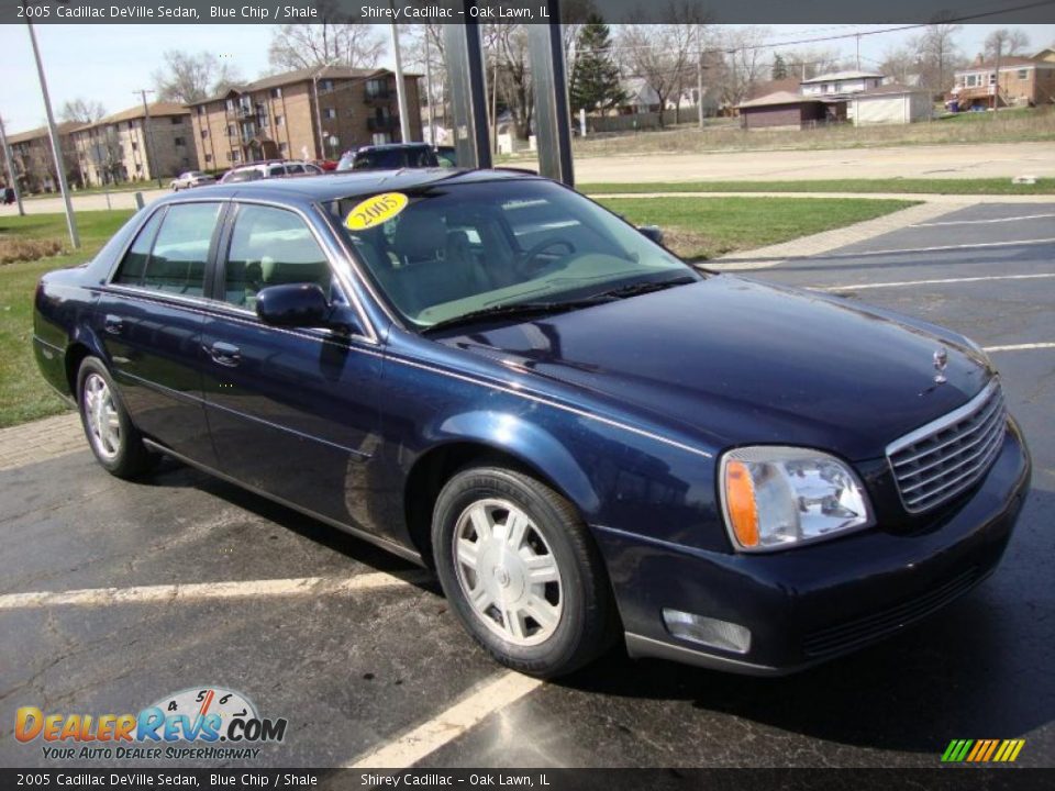 2005 Cadillac DeVille Sedan Blue Chip / Shale Photo #3