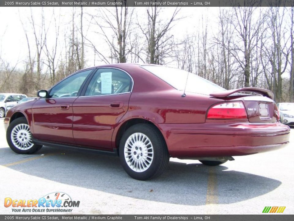 2005 Mercury Sable GS Sedan Merlot Metallic / Medium Graphite Photo #3