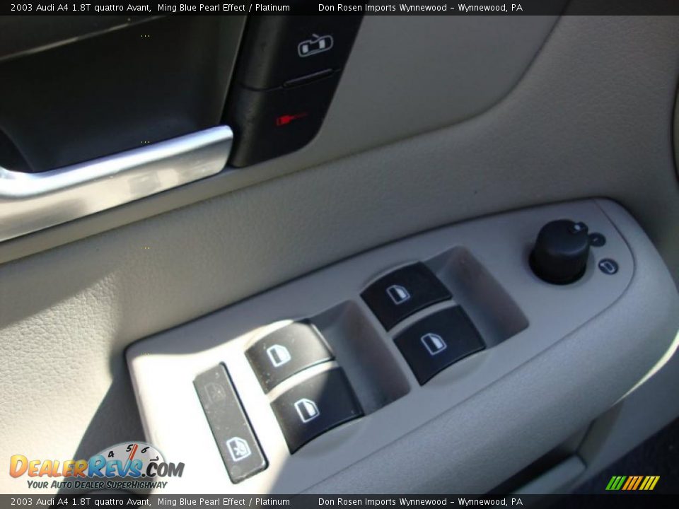 2003 Audi A4 1.8T quattro Avant Ming Blue Pearl Effect / Platinum Photo #14
