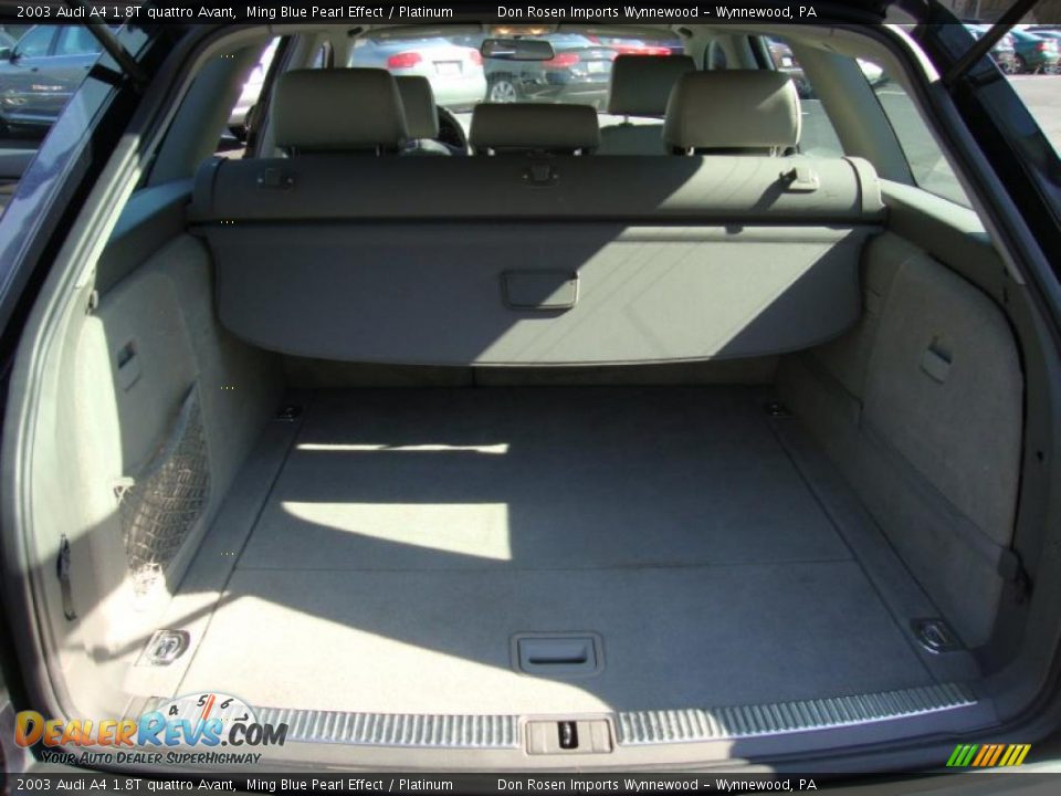 2003 Audi A4 1.8T quattro Avant Ming Blue Pearl Effect / Platinum Photo #23