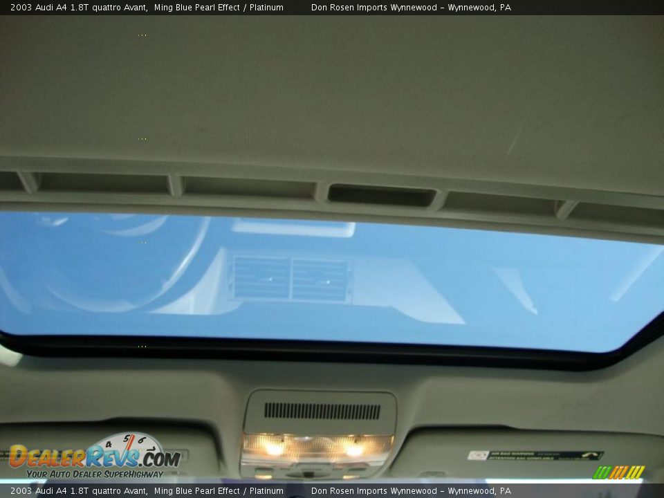 2003 Audi A4 1.8T quattro Avant Ming Blue Pearl Effect / Platinum Photo #28