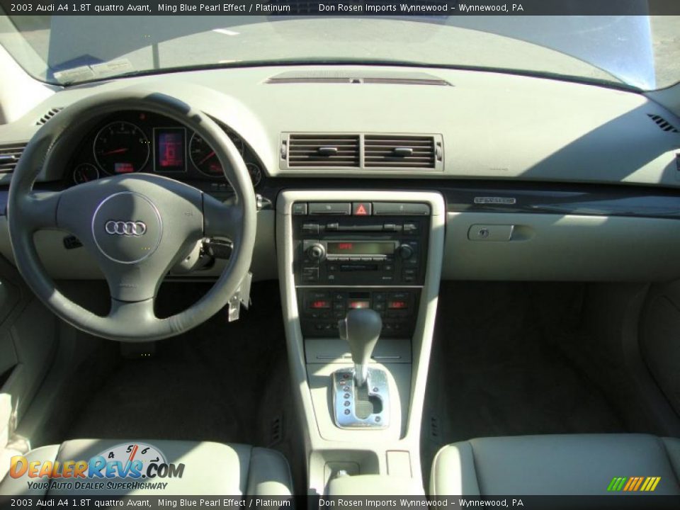 2003 Audi A4 1.8T quattro Avant Ming Blue Pearl Effect / Platinum Photo #29