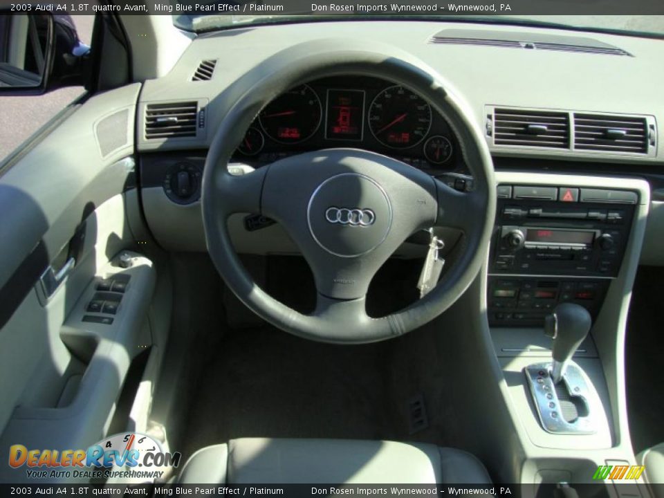 2003 Audi A4 1.8T quattro Avant Ming Blue Pearl Effect / Platinum Photo #30