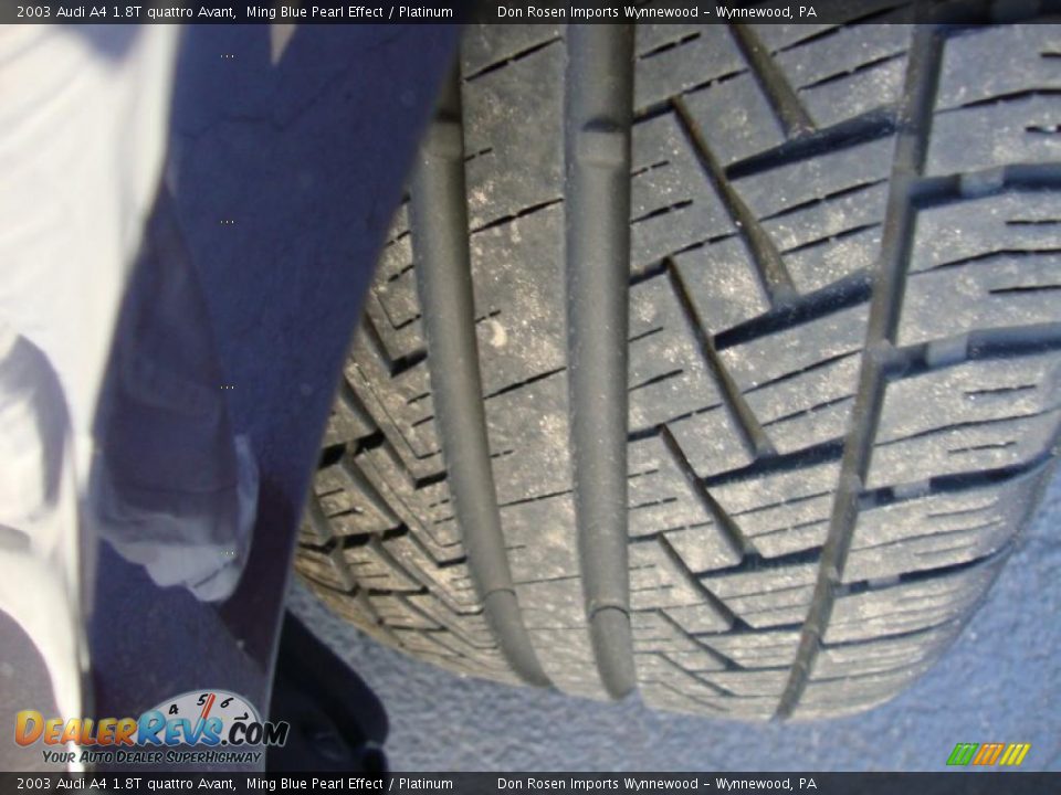 2003 Audi A4 1.8T quattro Avant Ming Blue Pearl Effect / Platinum Photo #31
