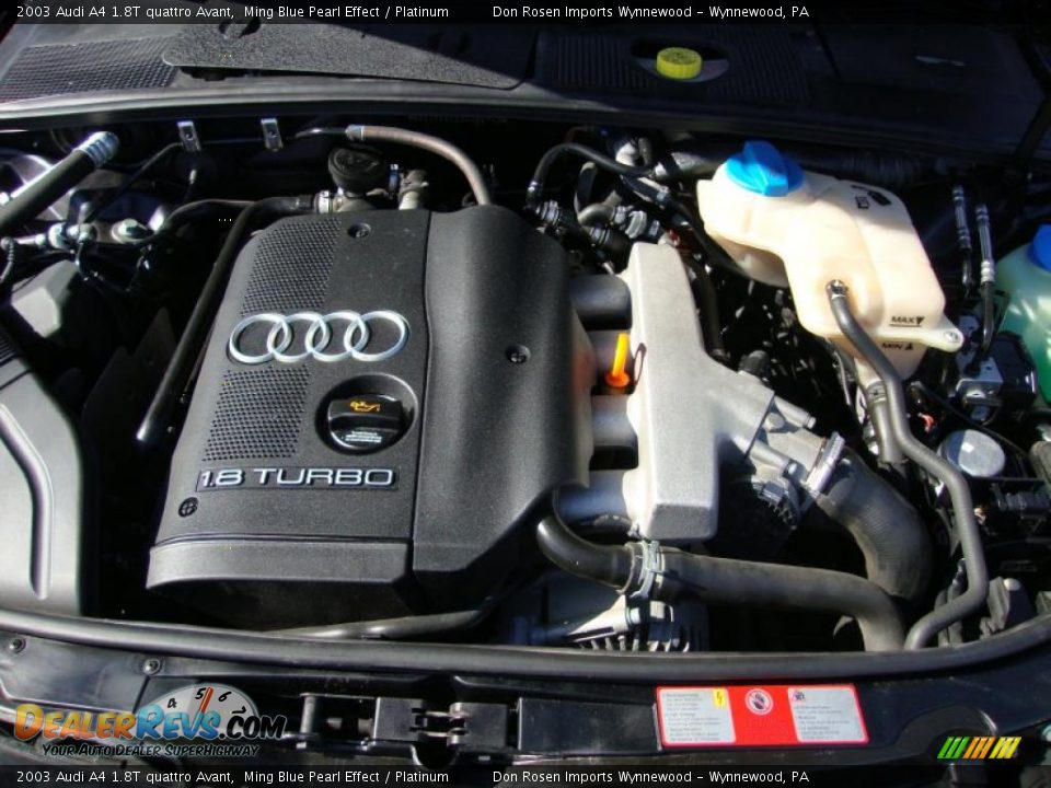 2003 Audi A4 1.8T quattro Avant Ming Blue Pearl Effect / Platinum Photo #32