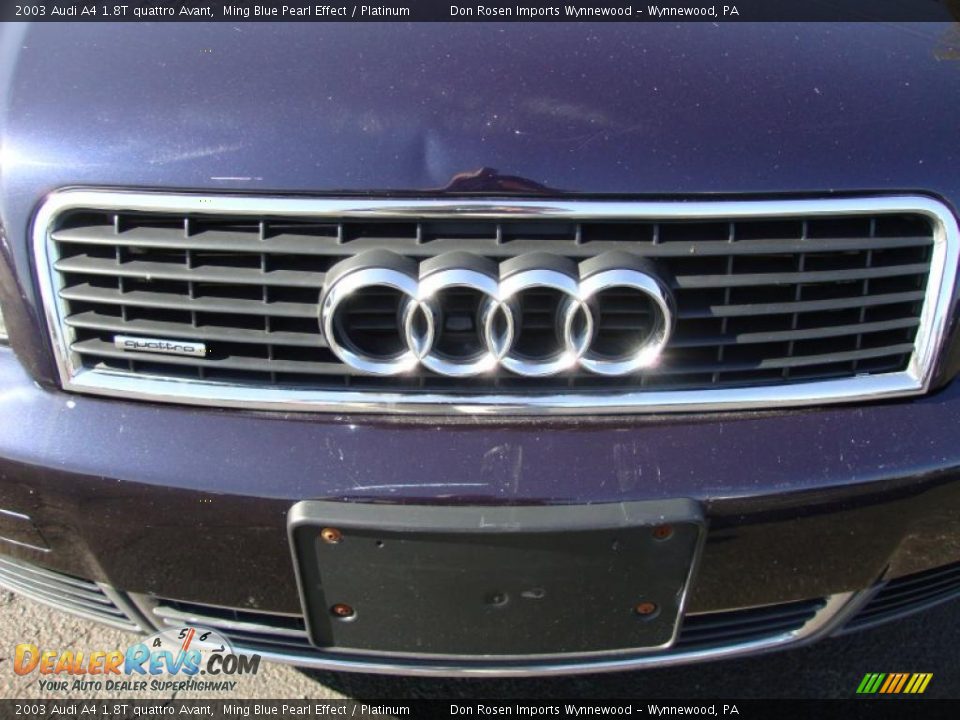 2003 Audi A4 1.8T quattro Avant Ming Blue Pearl Effect / Platinum Photo #34