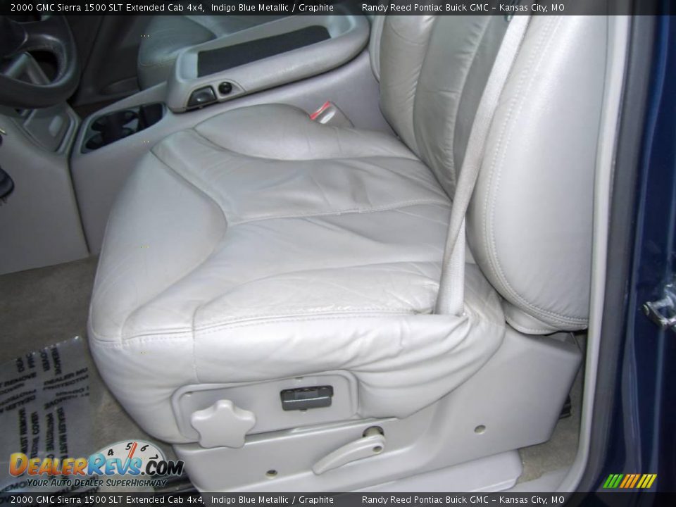 2000 GMC Sierra 1500 SLT Extended Cab 4x4 Indigo Blue Metallic / Graphite Photo #10